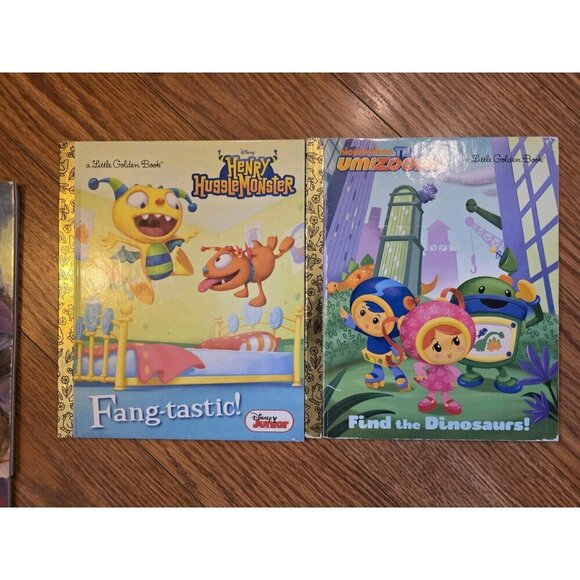 Little Golden Books Dinosaur Monster Dragon Themed Lot Of 7 Jurassic Park - Picture 6 of 8